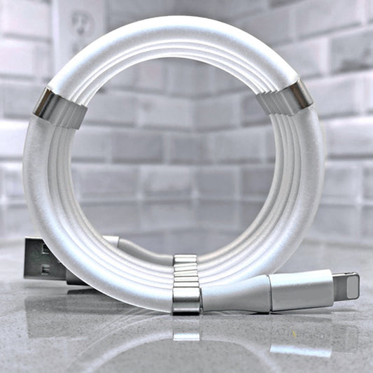 Color: White, Model: Type c-1.8m, Size:  - Magnetic data cable