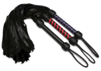 Strict Leather Premium Deerskin Flogger- Red